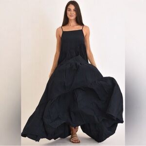 MUCHE ET MUCHETTE Jenna Maxi Backless Dress in Black One Size